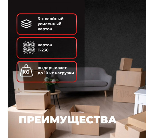 Коробка картонная 380*290*225 Т23С (380*285*228) №17