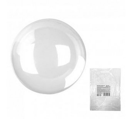 Сфера 3D 24"/60см Bubble Прозрачный в упаковке ВЕСЕЛУХА