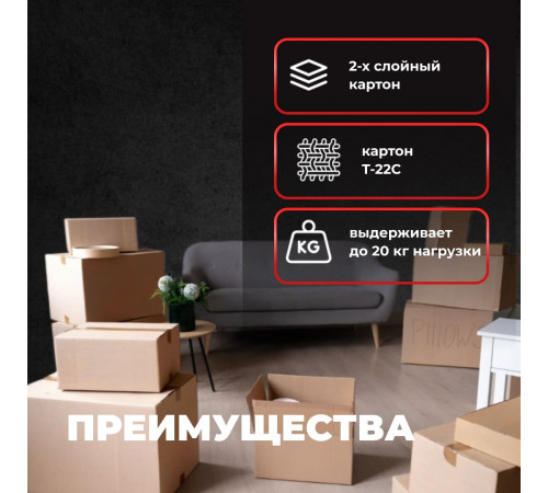 Коробка картонная 200*200*600 Т22 АКЦИЯ