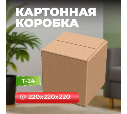 Коробка картонная 220*220*220 Т24